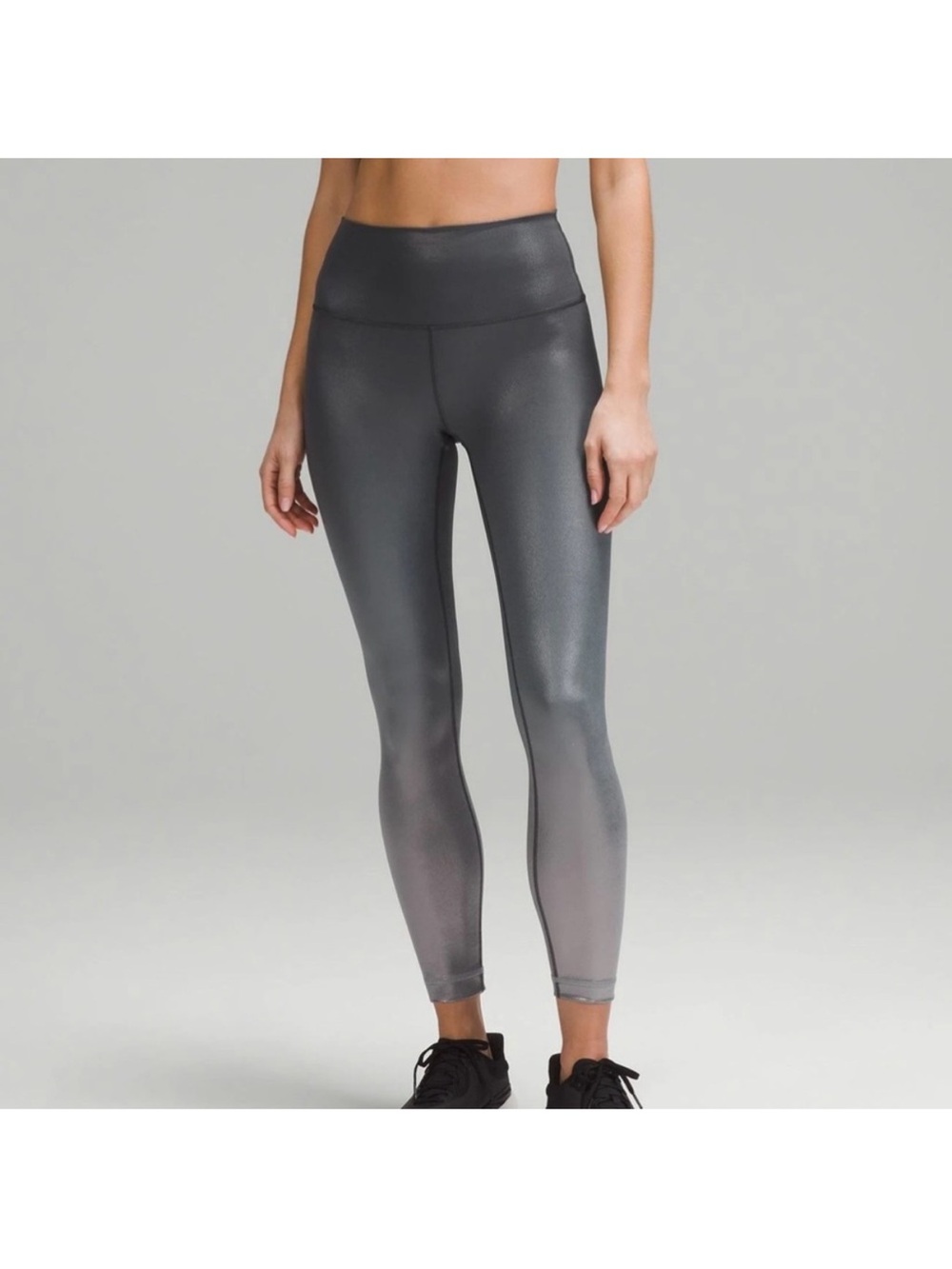 Lululemon Wunder Train High-Rise Tight 25" Foil Ombré Gradient Asphalt Grey 2